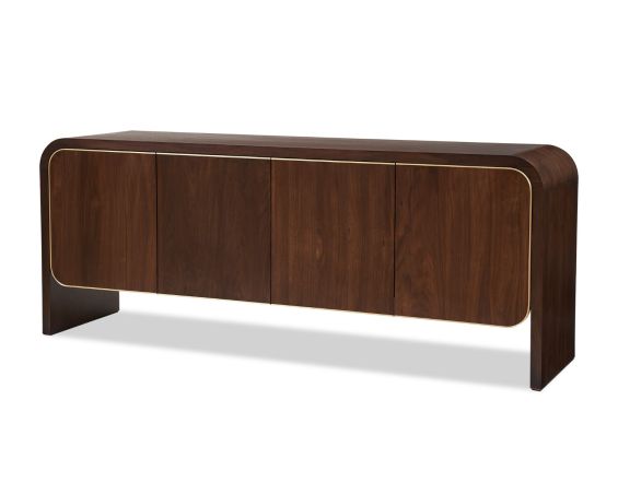 Walter Sideboard - Natural Walnut & Brass