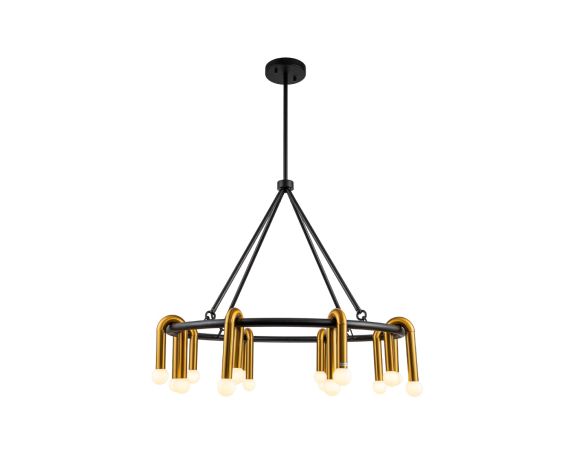 Melt Pendant Lamp - Matte Black/Brushed Brass