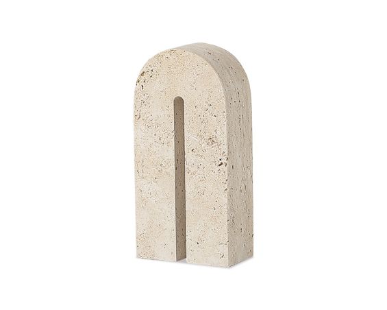 Dolmi Travertine Sculpture Large – Beige