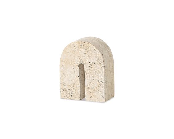 Dolmi Travertine Sculpture Small – Beige