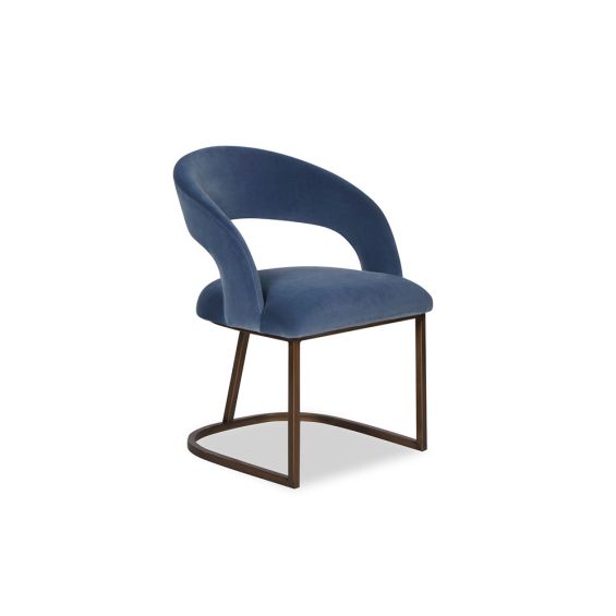 Alfie Dining Chair - Gainsborough Cobalt Blue Velvet