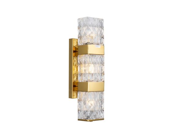 Milo Wall Lamp - Polished Gold/Clear Glass