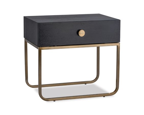 Rhapsody Bedside Table - Black Ash