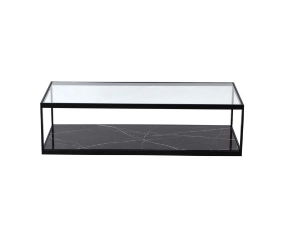 Tamon Coffee Table - Black Marble