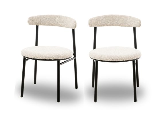 Nook Dining Chair - Boucle Sand