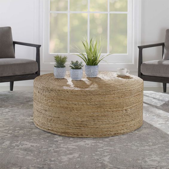 Rora Woven Round Coffee Table