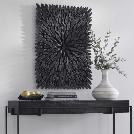 Bahama Black Wood Wall Decor