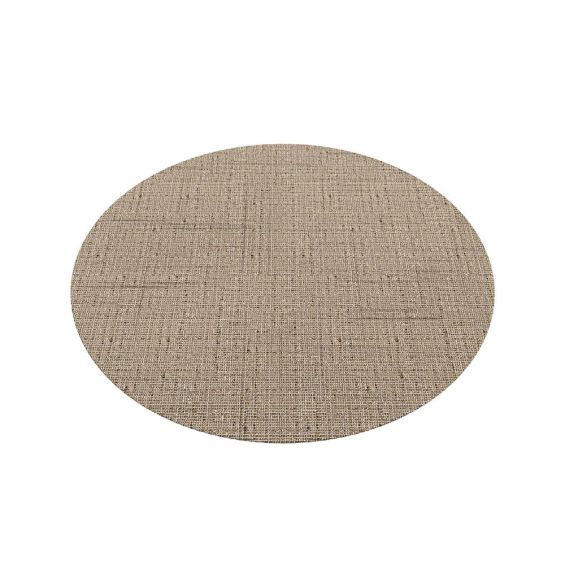 Round natural jute rug