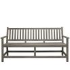 Wooden outdoor bench in grey finish