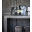 Thin grey concrete console table