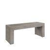 Grey concrete console table