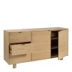 Wooden sideboard with three spacious drawers and two cupboards