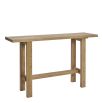 Recycled oak rectangular console table