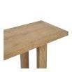 Recycled oak rectangular console table