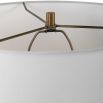 Cream lamp with mesmerising organic shaped base and cream shade.