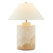 Textured terracotta base table lamp