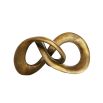 brass twisted knot sculpture