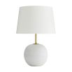 Stunning spherical table lamp in white