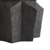 Star shaped black textured side table