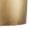 brass side table with organic shapely silhouette