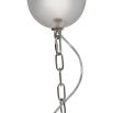 Cascading 12 light silver chandelier pendant 