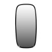 Graphite textured wall mirror with soft curves