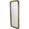 Rectangular wall mirror with gorgeous wooden frame