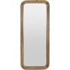 Rectangular wall mirror with gorgeous wooden frame