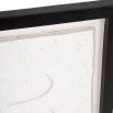 Black framed textured abstract wall art