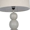 Bobble style side lamp in light grey finish