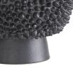 Black ceramic vase with spike detail