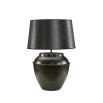 Urn-style base table lamp in antique bronze