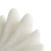 Ruffled centrepiece crafted from white ricestone