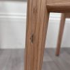 Set of three natural birch wishbone dining chairs