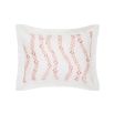 Elegant pink and white silk pillowcases