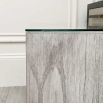 Clearance Washed Grey Side Table