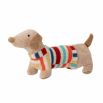 Soft reversible bag with a toy sausage dog