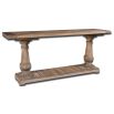 Sophisticated brown wooden console table