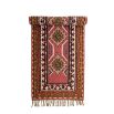 Multicoloured rug with fringe detailing