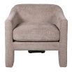 Soft brown three-leg armchair 