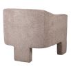 Soft brown three-leg armchair 