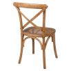 Rattan, wooden dining chair