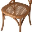 Rattan, wooden dining chair