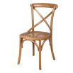 Rattan, wooden dining chair