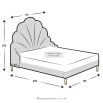 Ariel Upholstered Bed Double