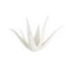 Aloe shaped white stone sculpture