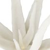 Aloe shaped white stone sculpture