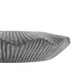 Elegant grey planter with ridged detailing