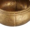 Gold bowl with three raised feet