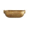 Brass finish bowl centerpiece